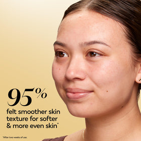 Olay label closeup showing ingredient list and fragrance-free benefit