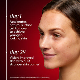 Olay recyclable packaging label emphasizing eco-friendly benefit