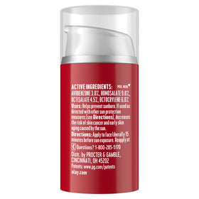 Olay tube placed among morning skincare items illustrating routine use