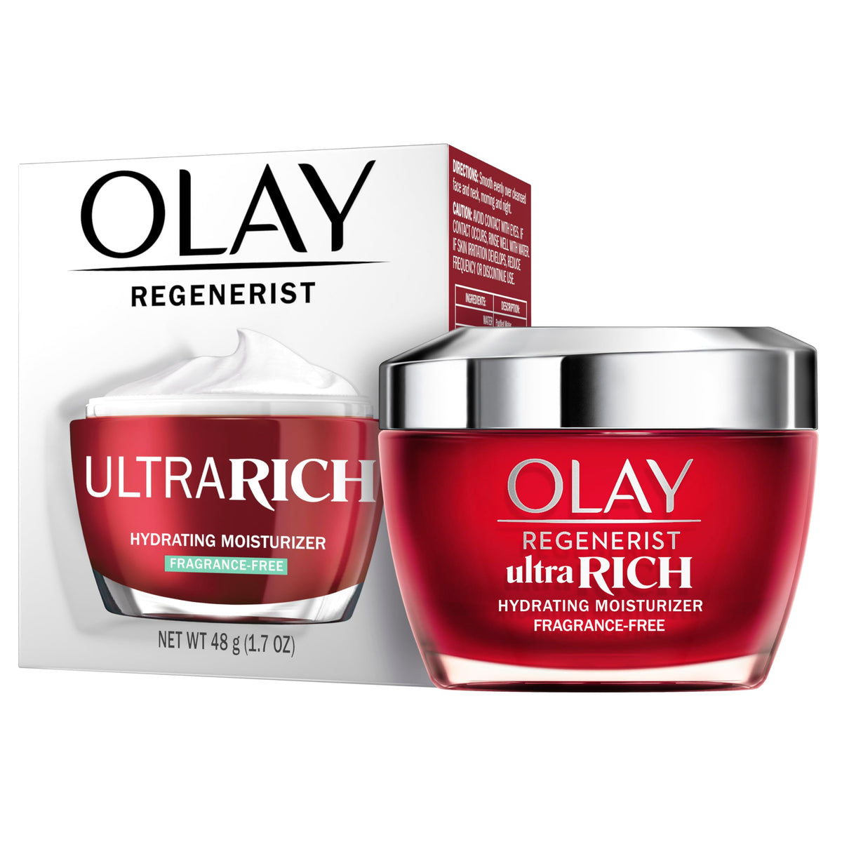 Olay jar placed on nightstand to show nighttime repair and layering benefit