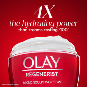 Olay Regenerist on vanity with other products suggesting daily routine compatibility