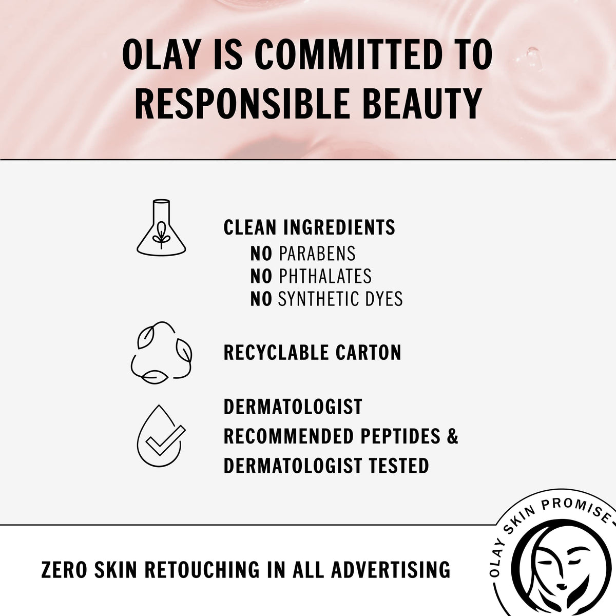 Olay jar on bathroom counter in lifestyle scene, suggests easy daily use and storage