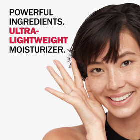 Olay Regenerist Whip on skin left matte and smooth for reduced shine