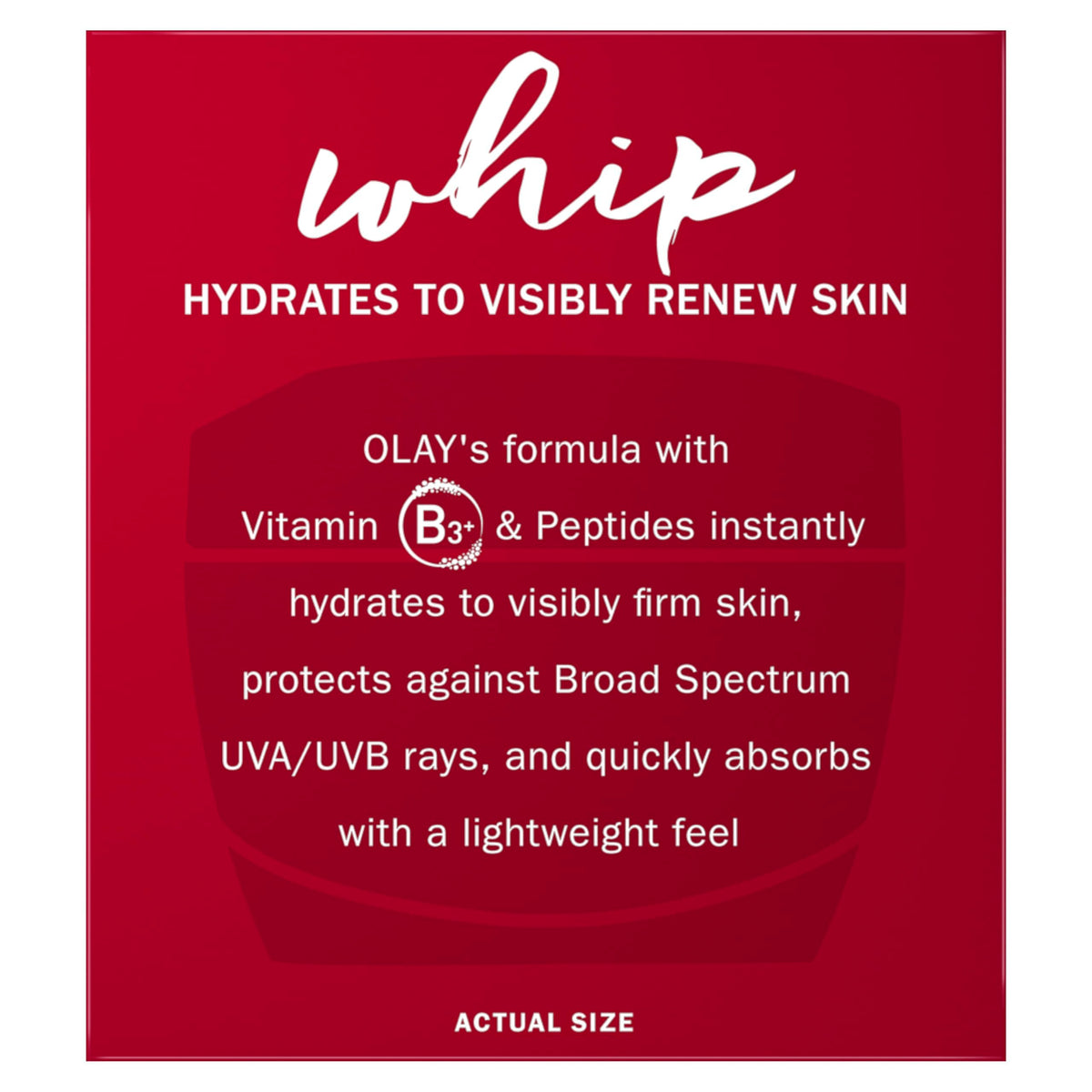 Olay Regenerist Whip used in a morning routine on model for lightweight coverage