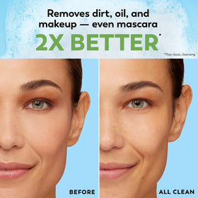 Olay wipe removing eye makeup before and after for clearer eyes