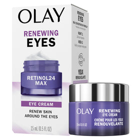 Olay jar front view showing sleek packaging and clear product name benefit