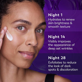 Olay ingredients visual focusing on peptides and retinol delivery benefits