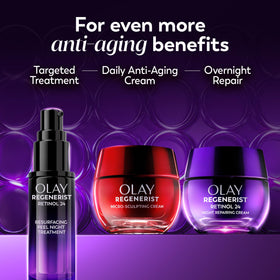 Olay retinol lifestyle image of model sleeping to show overnight regeneration