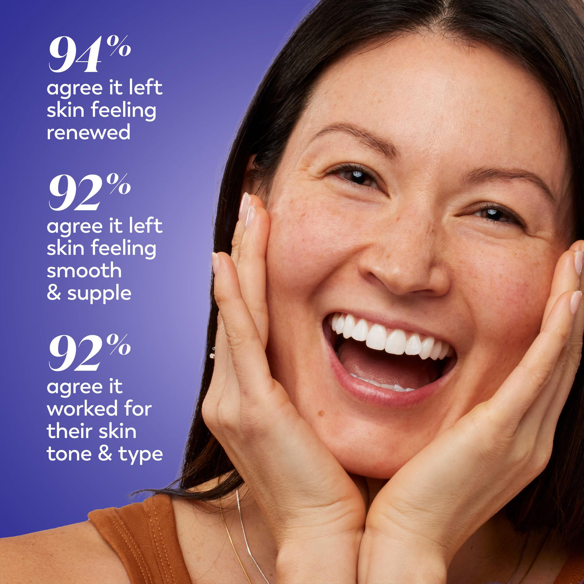 Olay close-up of peptide-rich formula illustrating targeted anti-aging support