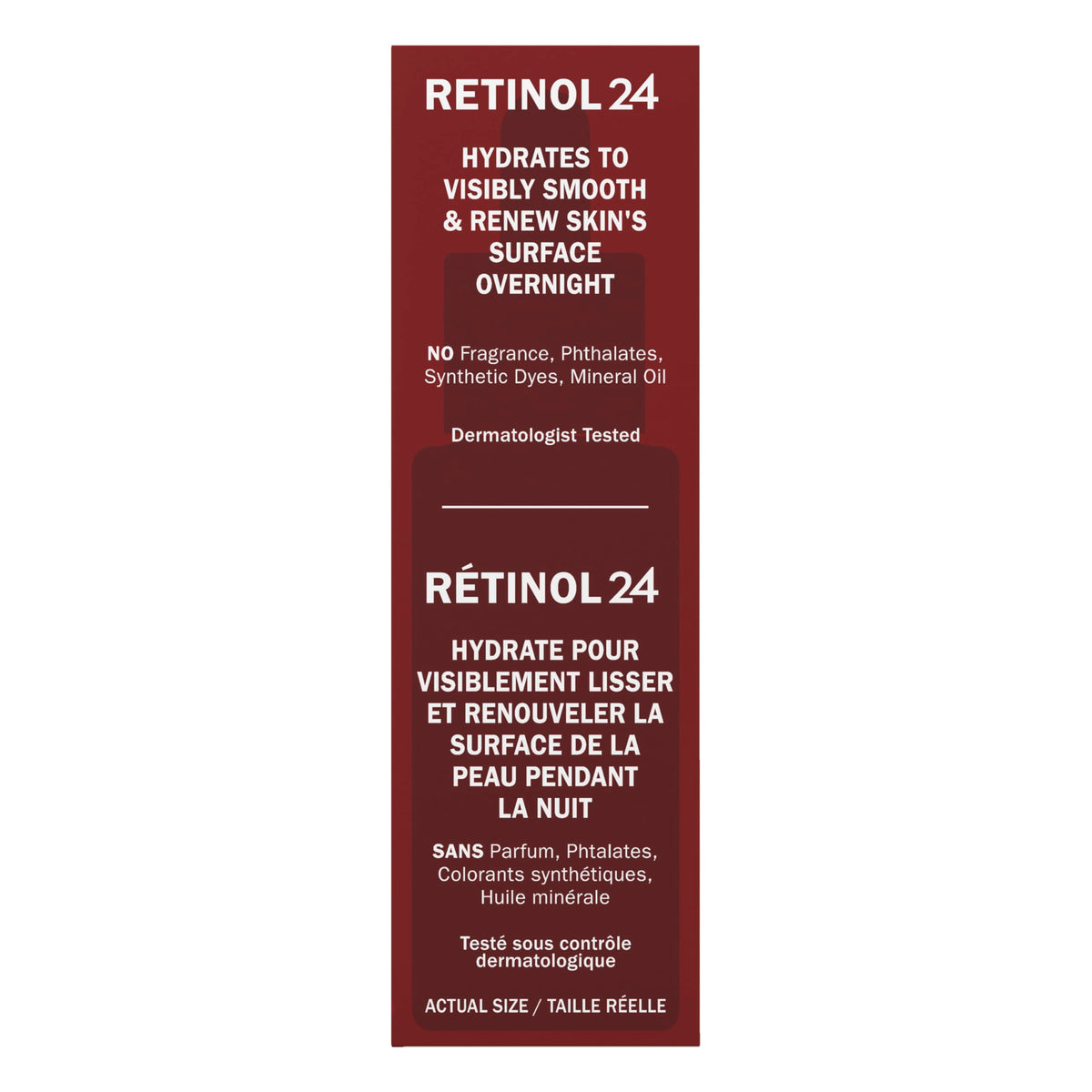 Olay Retinol 24 MAX before and after skin texture comparison demonstrating smoother look