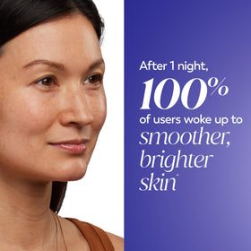 Olay jar on a nighttime vanity demonstrating evening routine placement