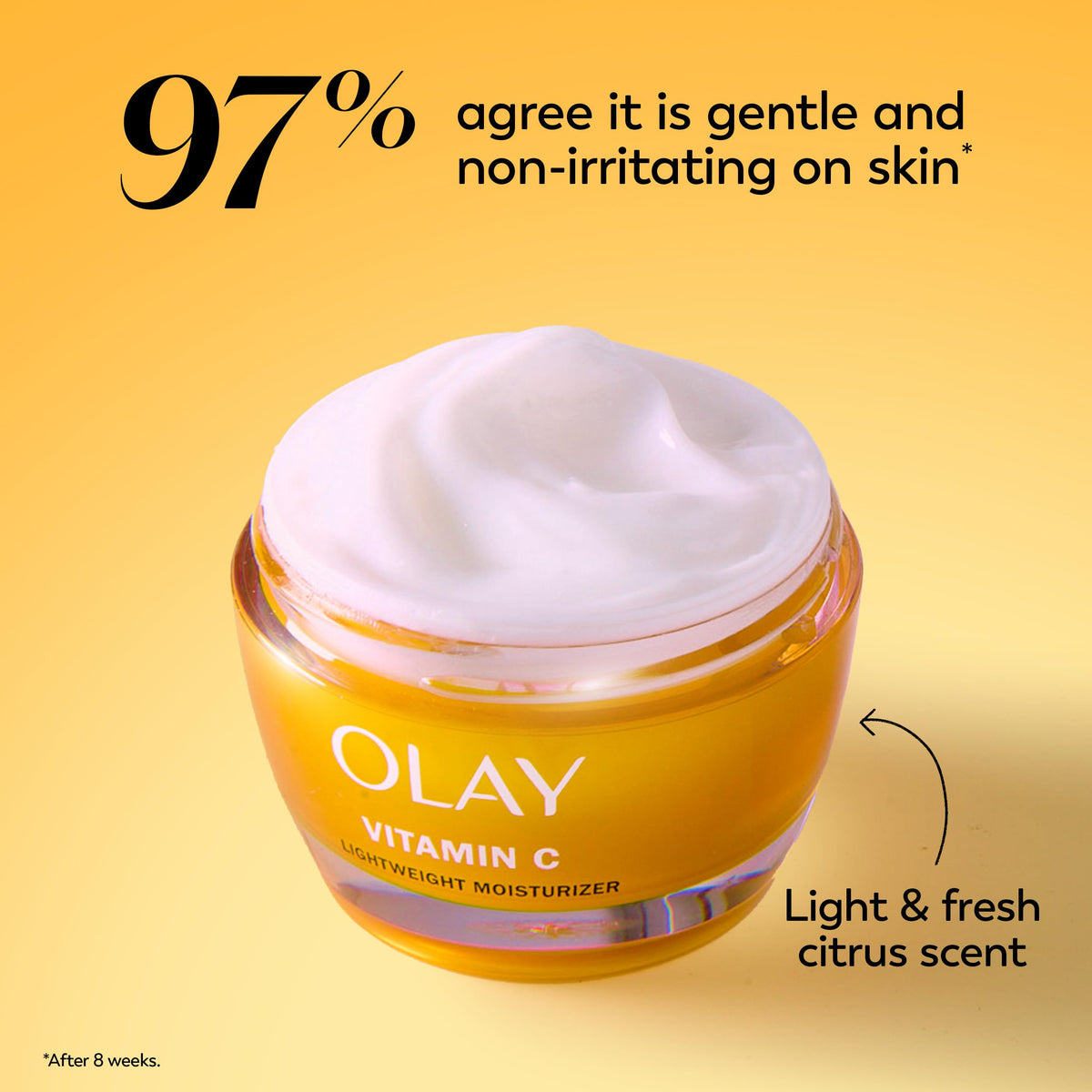 Included Olay Regenerist Whip sample displayed to show added value