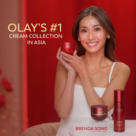 Olay Science open jar texture melting to water for immediate absorption