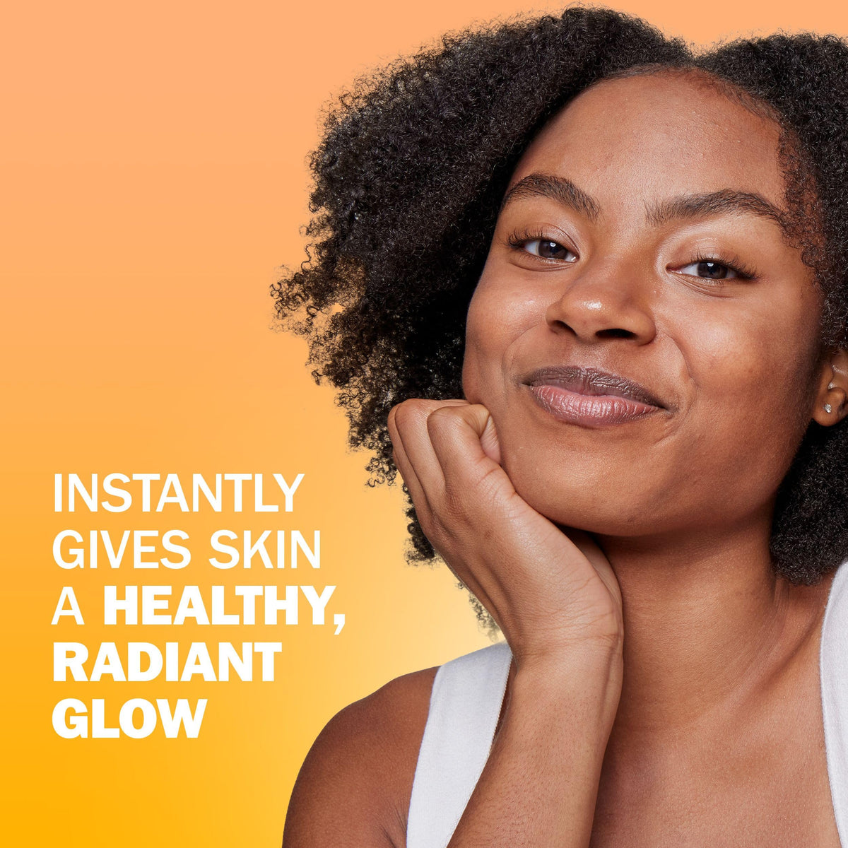 Olay close-up label showing ingredient highlights and clean formulation