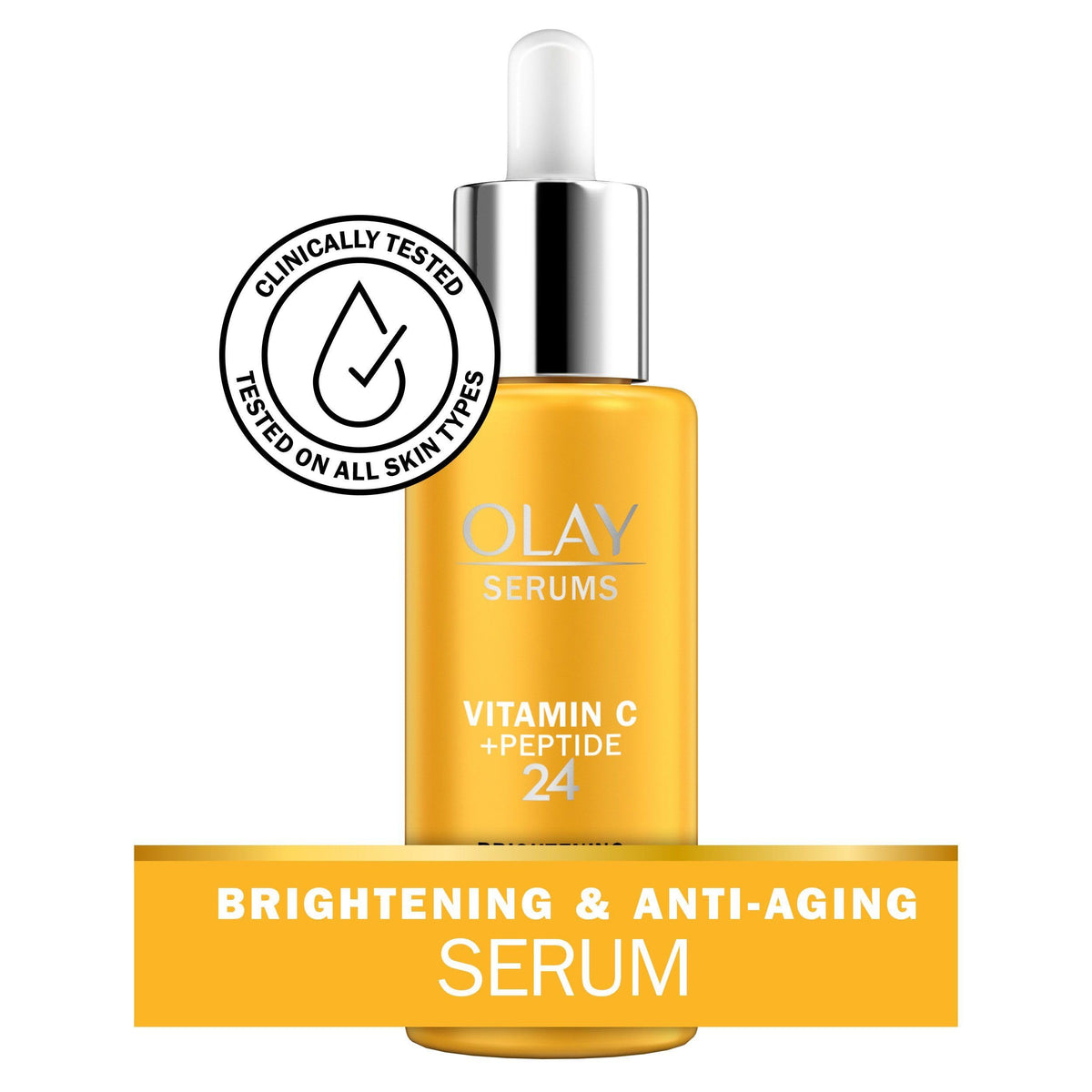 Olay serum pump dispensing lightweight texture for quick absorption