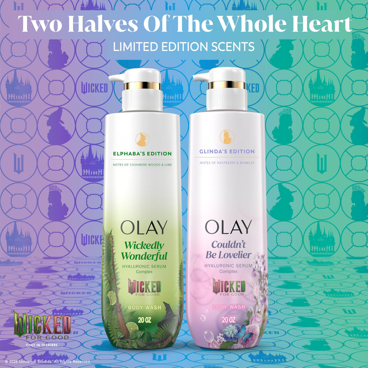 Olay bottle held in hand for scale, 20 fl oz shows value and lasting use benefit