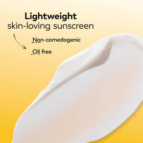 Olay sunscreen rubbed into skin leaving no white cast for natural finish