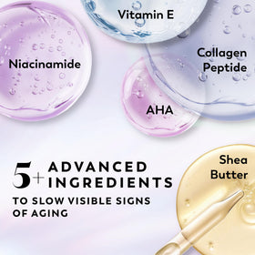 Olay being dispensed from jar onto hand showing easy application