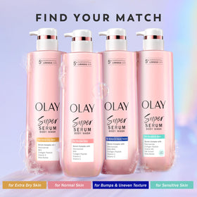 Olay back label close-up showing directions and dermatologist-tested claim