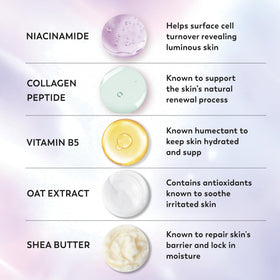 Olay creamy gel texture close-up demonstrating rich moisturizing lather