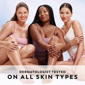 Olay packaging label detail focusing on the five-ingredient complex and benefits