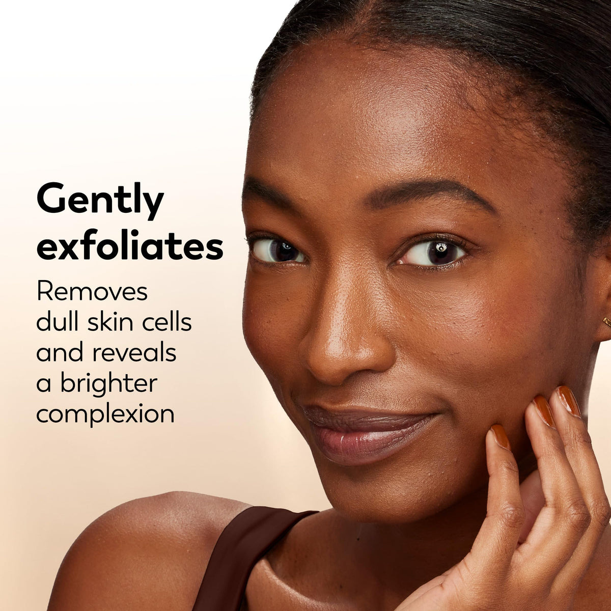 Olay Total Effects used in morning routine showing refreshed, awake skin