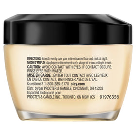 Olay Total Effects subtle before and after skin comparison illustrating brighter, smoother look