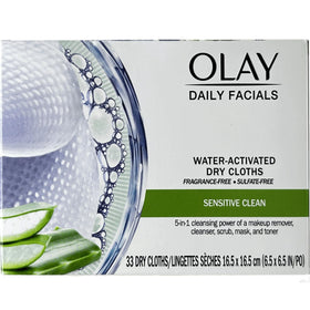 Olay cloth inside travel bag showing on-the-go skincare ease