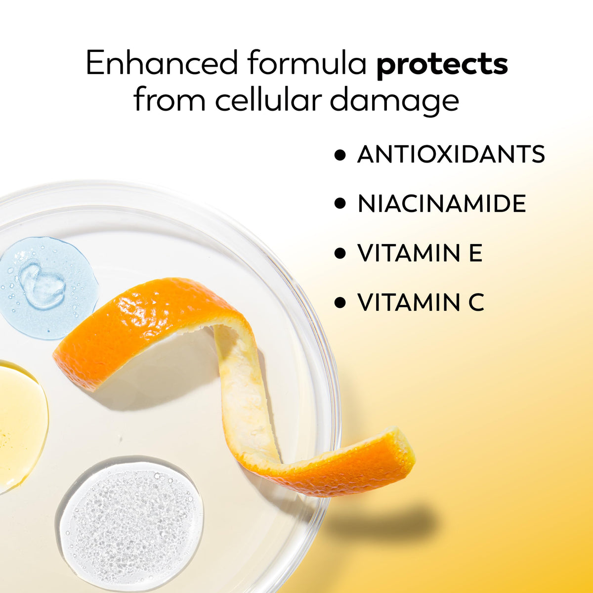 Olay tube label close-up listing SPF 15 and antioxidant ingredients
