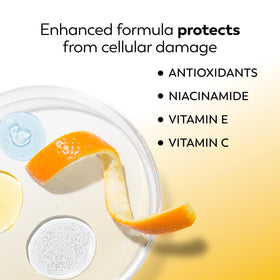 Olay tube label close-up listing SPF 15 and antioxidant ingredients