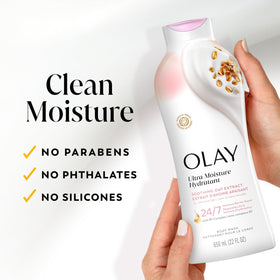 Person using Olay in shower showing refreshing daily routine benefit