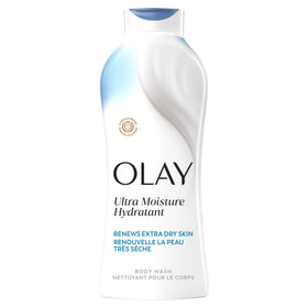 Olay Ultra Moisture front bottle showing size and branding for clear purchase decision
