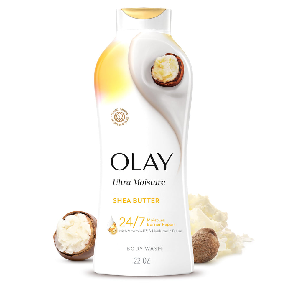 Olay front packaging showing product and benefit of deep hydration