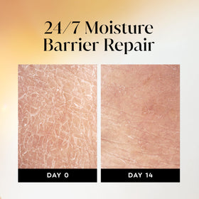 Ingredient label on Olay body wash showing Vitamin B3 and hyaluronic blend benefit