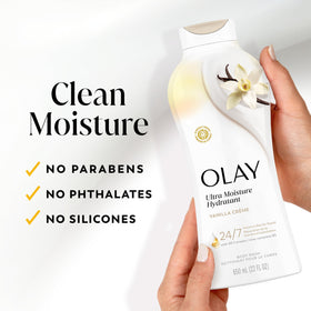 Ingredient-inspired layout featuring vitamin B3 and hyaluronic benefits