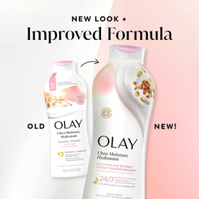 Olay label detailing paraben-free and phthalate-free benefits