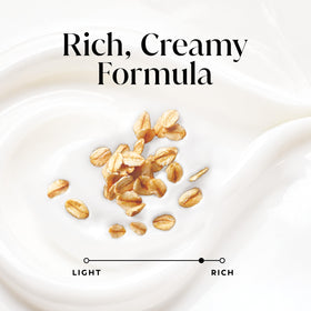 Olay oat extract visual emphasizing soothing and calming benefit
