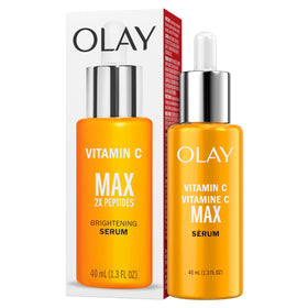 Olay packaging label detail emphasizing key ingredient benefits