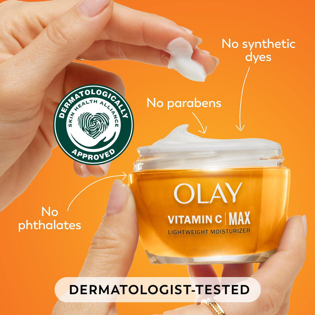 Olay under foundation demonstrating smooth base and makeup compatibility