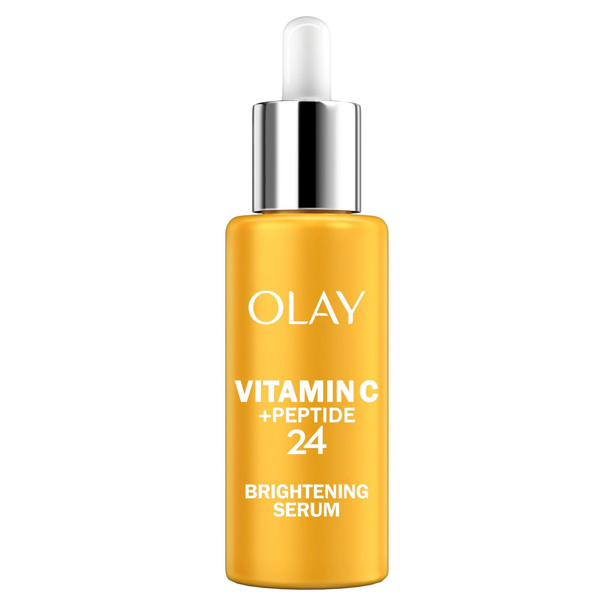 Olay bottle front packaging showing product and benefits