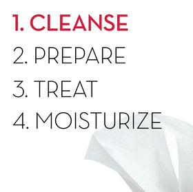 Olay wipes inside a travel bag demonstrating on-the-go convenience