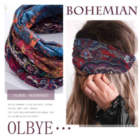 Olbye worn during yoga outdoors keeping hair in place and absorbing sweat benefit