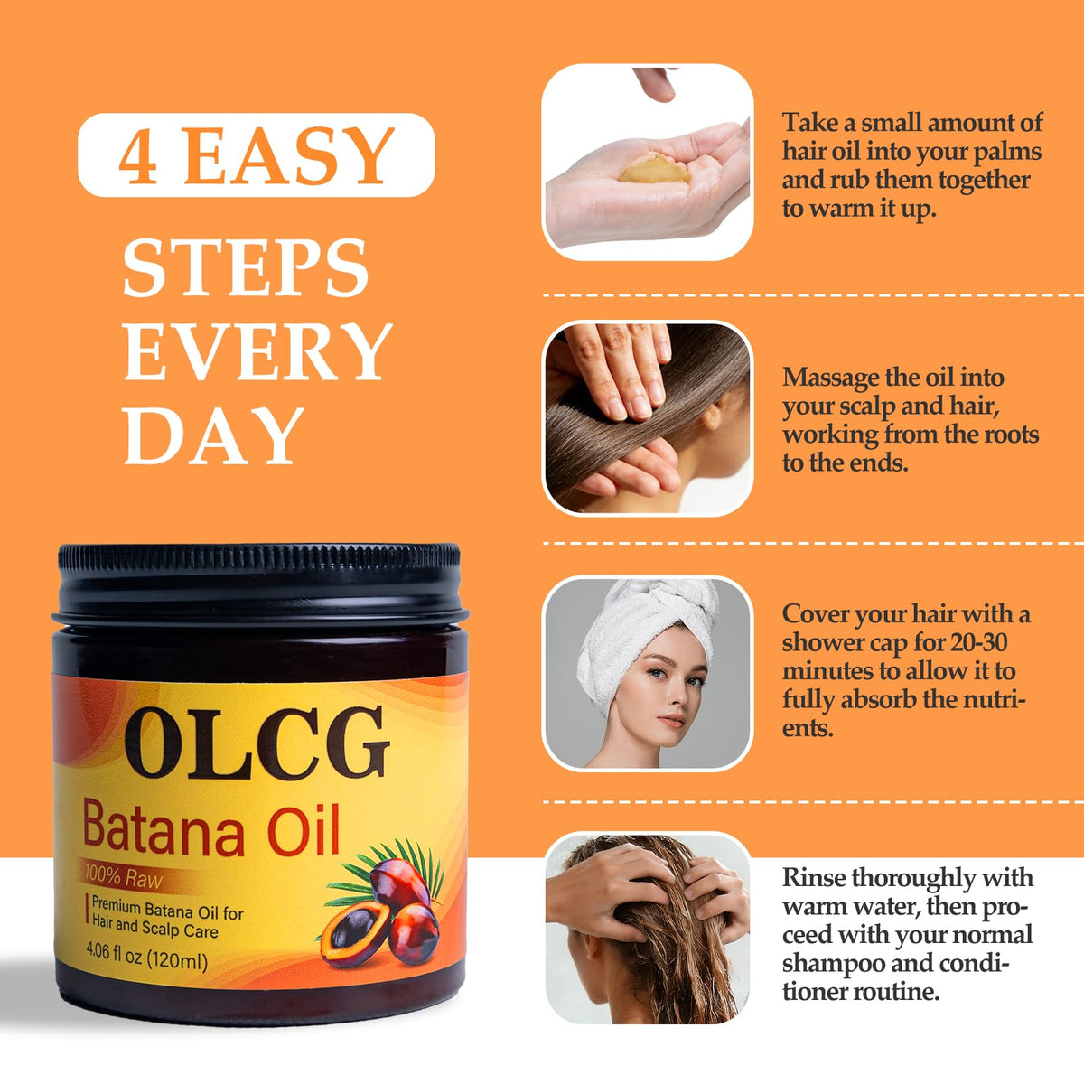 OLCG scalp massage with paste boosting circulation and scalp nourishment