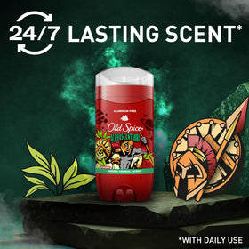 Old Spice close-up texture showing smooth stick for even spread