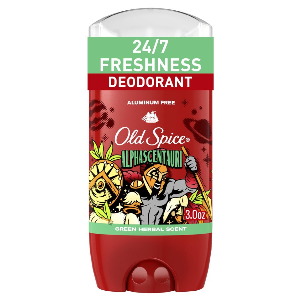 Old Spice Alphascentauri front packaging showing brand and benefits