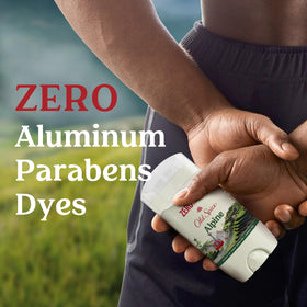 Old Spice Alpine cap and label close-up highlighting clear branding and ingredient info benefit