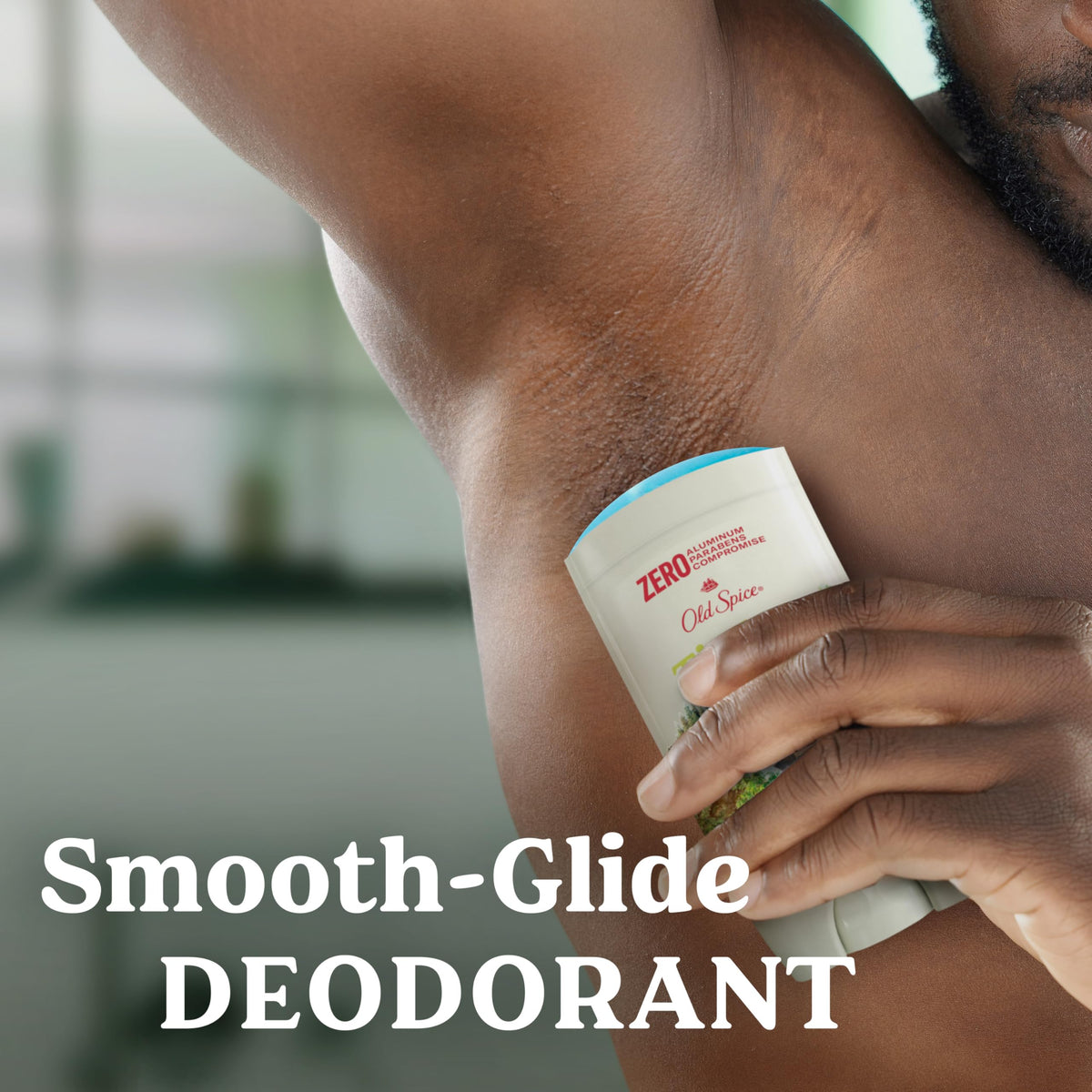 Old Spice Alpine being applied to underarm demonstrating quick coverage and odor control benefit