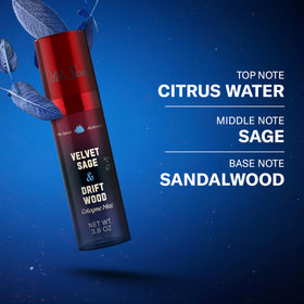 Old Spice application on neck and wrist showing pulse point fragrance boost