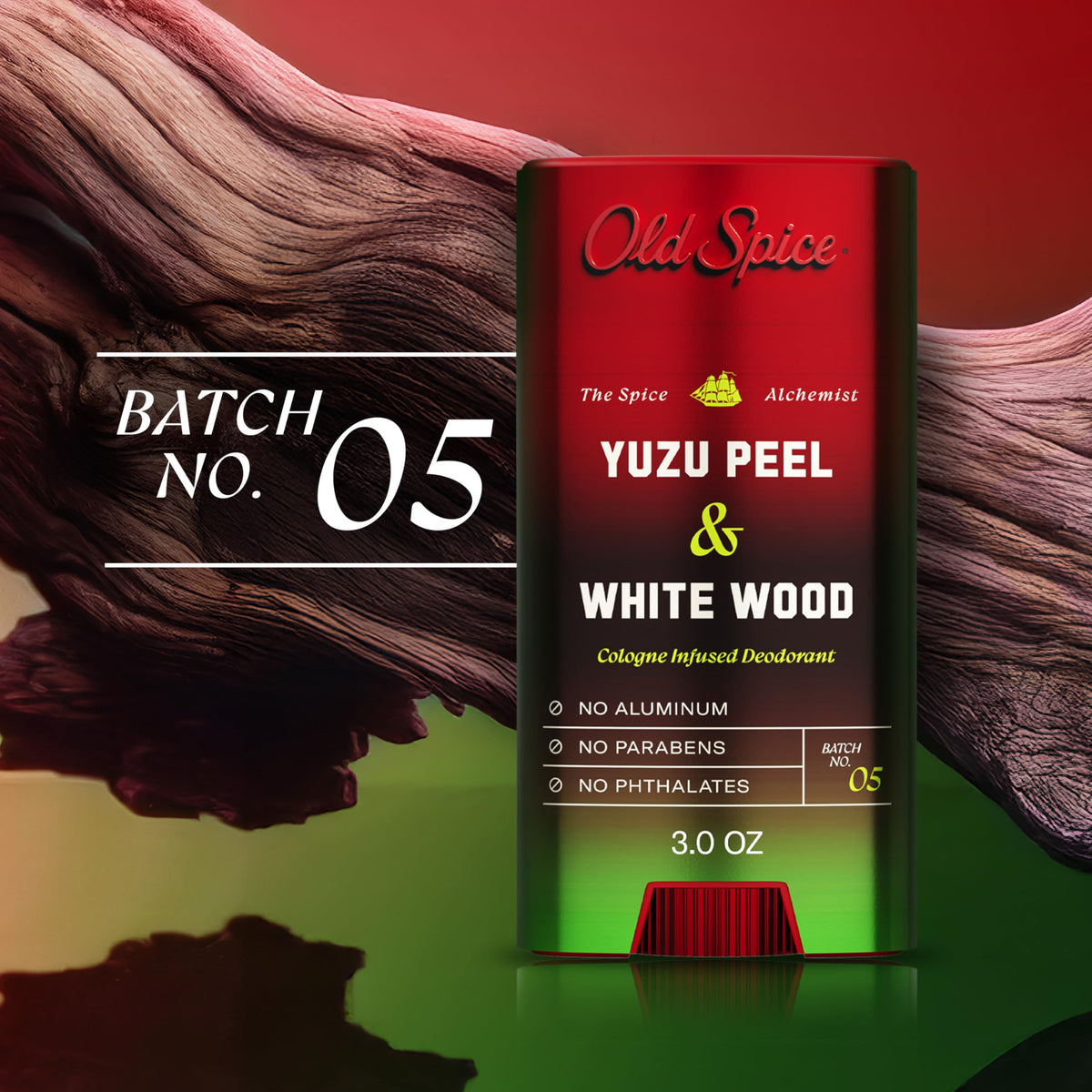 Old Spice being applied underarm demonstrating odor-control confidence benefit