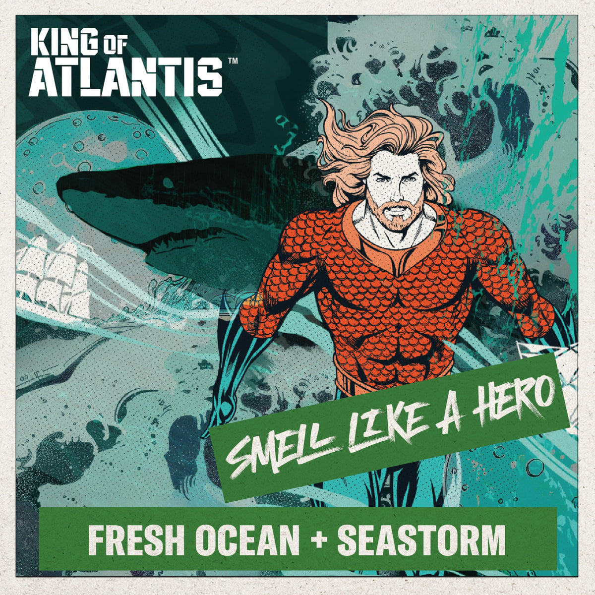 Old Spice Aquaman close-up of foam texture demonstrating dense, cleansing lather